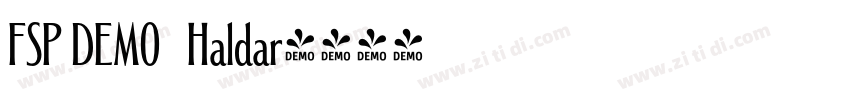 FSP DEMO   Haldar字体转换